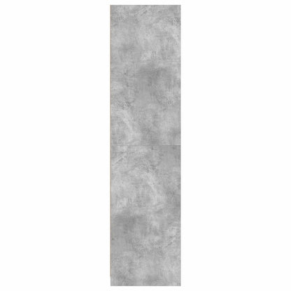800229 vidaXL Wardrobe Concrete Grey 100x50x200 cm Engineered Wood
