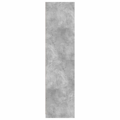 vidaXL Wardrobe Concrete Grey 100x50x200 cm Engineered Wood