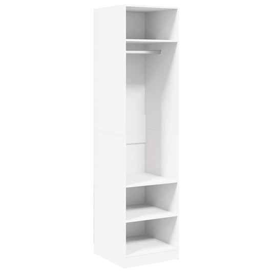 vidaXL Wardrobe | White | Engineered Wood | Compact | Wardrobe | Rectangular