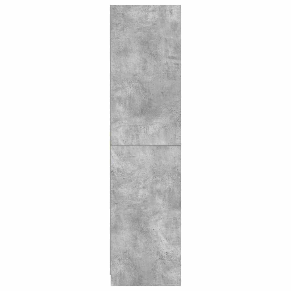 800238 vidaXL Wardrobe Concrete Grey 50x50x200 cm Engineered Wood