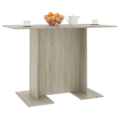 vidaXL Dining Table Sonoma Oak 110x60x75 cm Engineered Wood