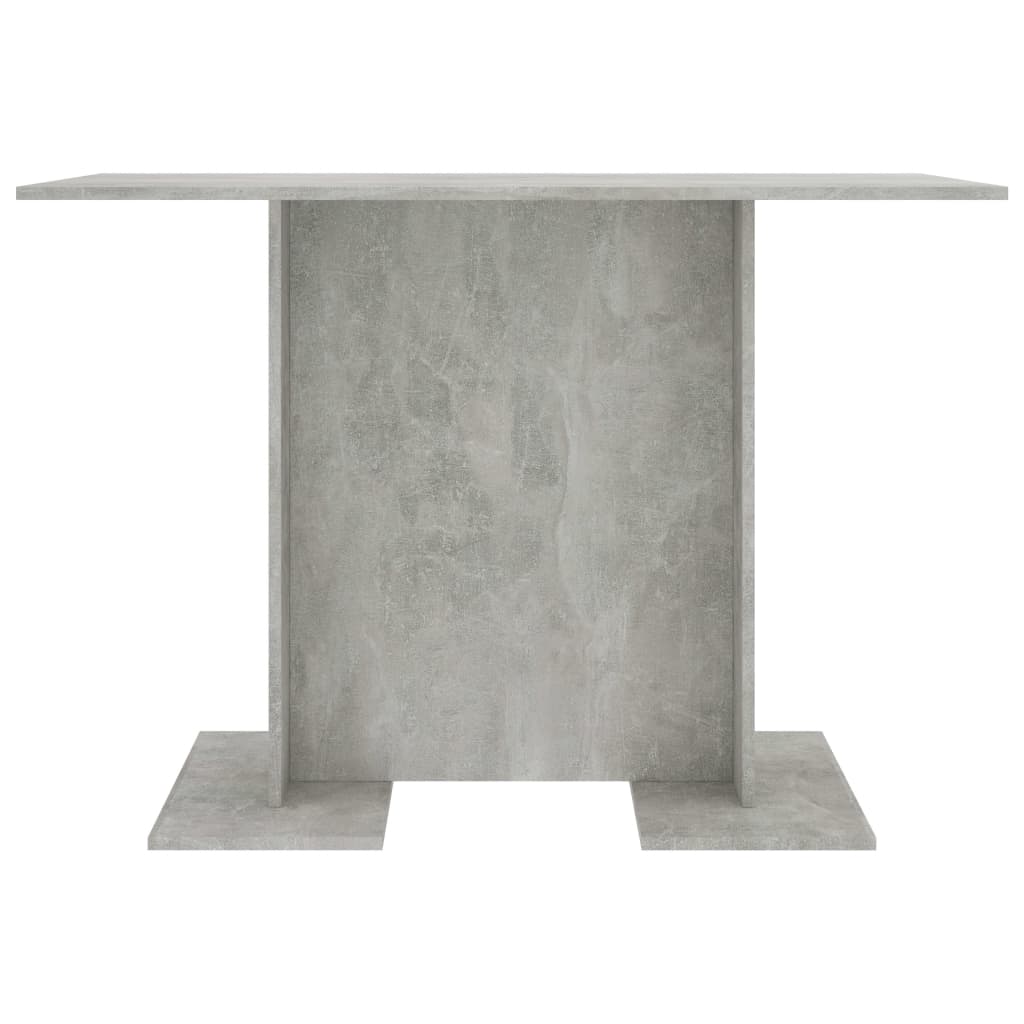 800247 vidaXL Dining Table Concrete Grey 110x60x75 cm Engineered Wood
