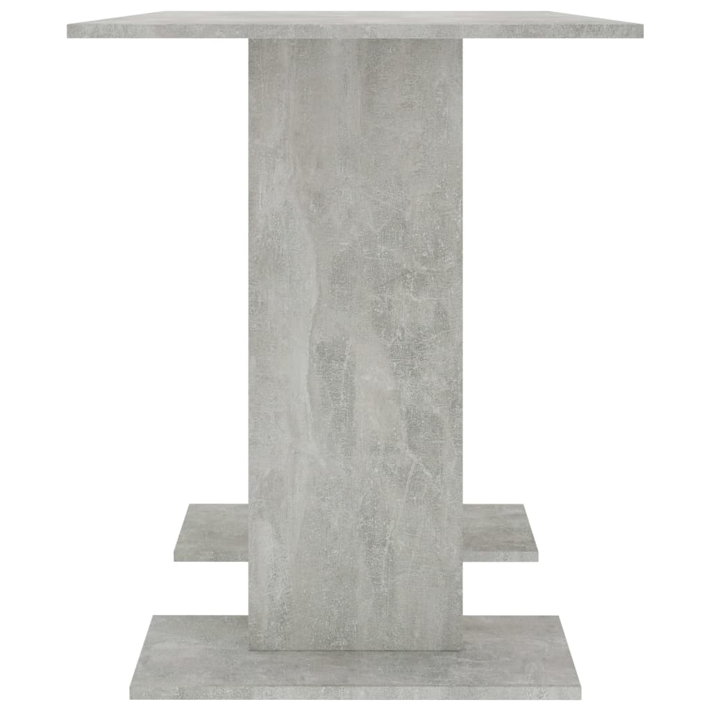 800247 vidaXL Dining Table Concrete Grey 110x60x75 cm Engineered Wood