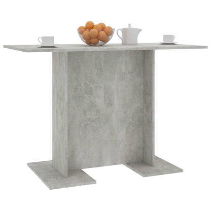 800247 vidaXL Dining Table Concrete Grey 110x60x75 cm Engineered Wood