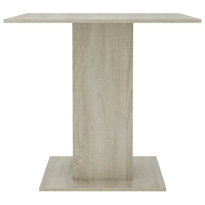 vidaXL Dining Table Sonoma Oak 80x80x75 cm Engineered Wood