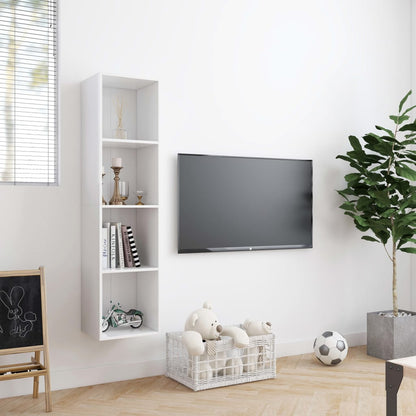 vidaXL Book Cabinet/TV Cabinet White 143x30x36 cm