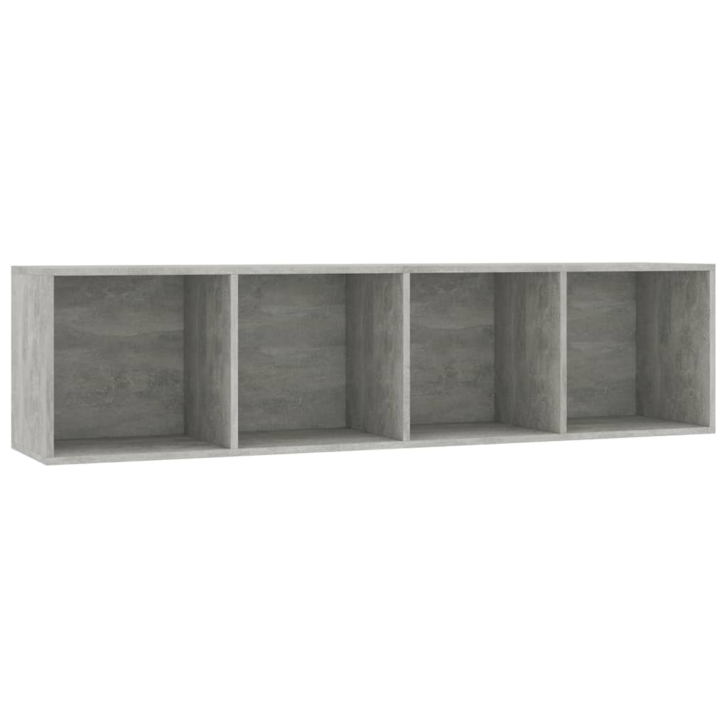 800265 vidaXL Book Cabinet/TV Cabinet Concrete Grey 143x30x36 cm
