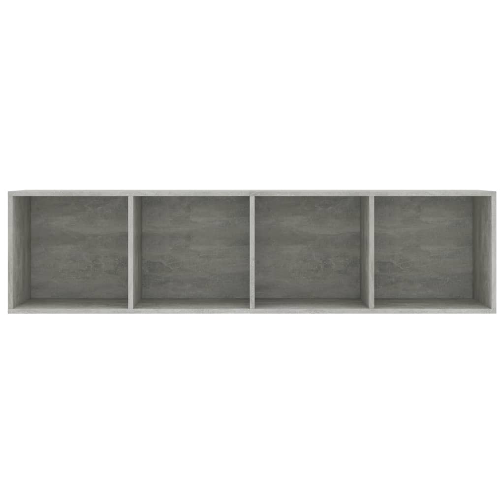 vidaXL Book Cabinet/TV Cabinet Concrete Grey 143x30x36 cm
