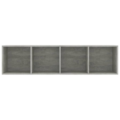 vidaXL Book Cabinet/TV Cabinet Concrete Grey 143x30x36 cm