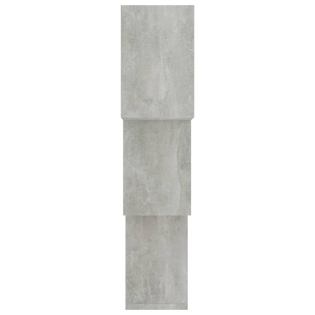vidaXL Cube Wall Shelf Concrete Grey 68x15x68 cm Engineered Wood