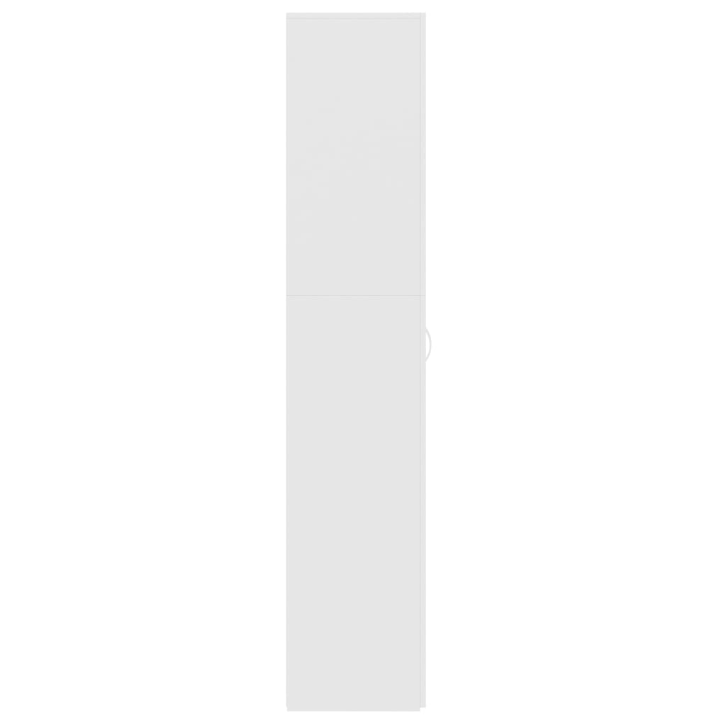 vidaXL Shoe Cabinet White 80x35.5x180 cm Engineered Wood