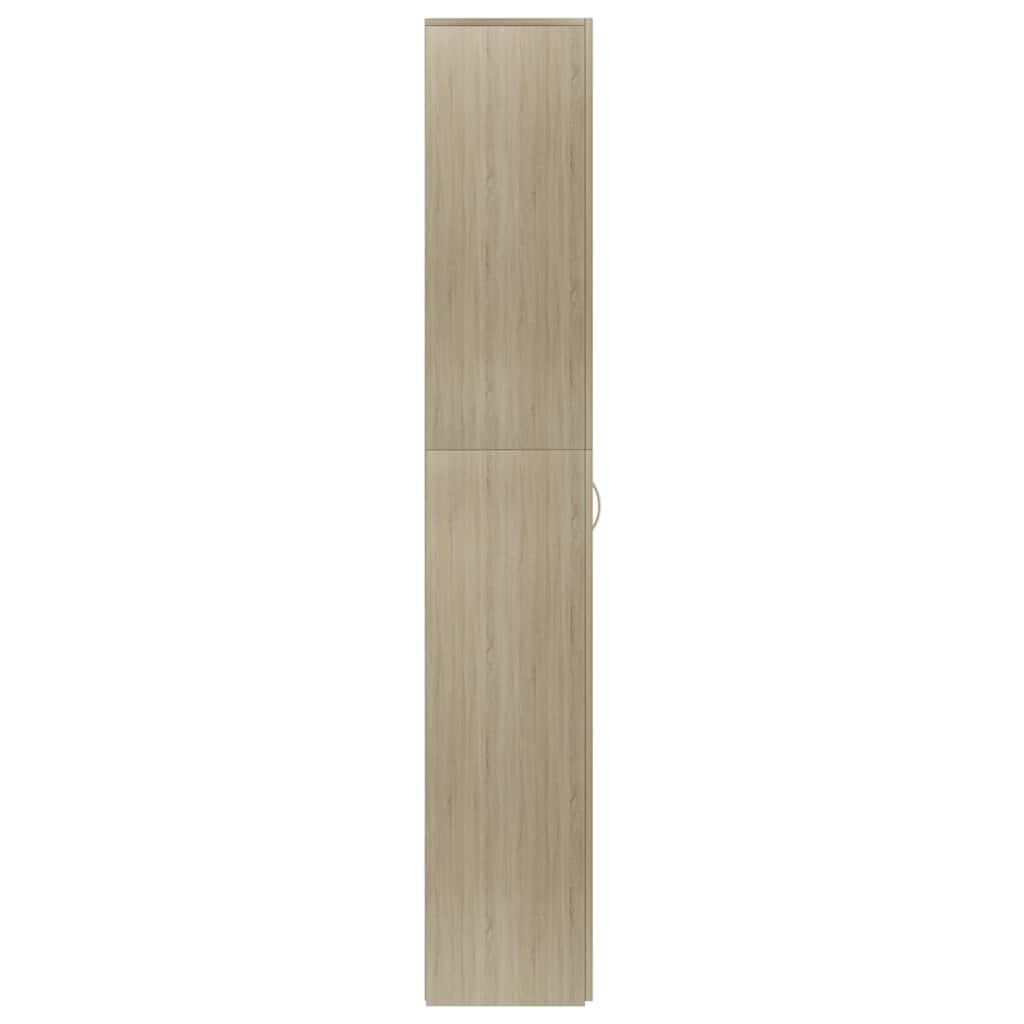 vidaXL Office Cabinet | Sonoma oak | Engineered wood | 190 cm height