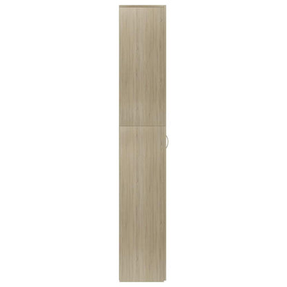 vidaXL Office Cabinet | Sonoma oak | Engineered wood | 190 cm height