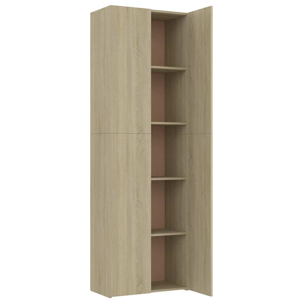 vidaXL Office Cabinet | Sonoma oak | Engineered wood | 190 cm height
