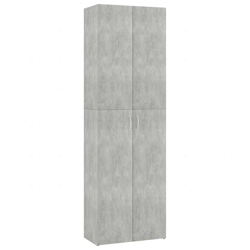 vidaXL Office Cabinet | Concrete grey | Engineered wood | Tall storage