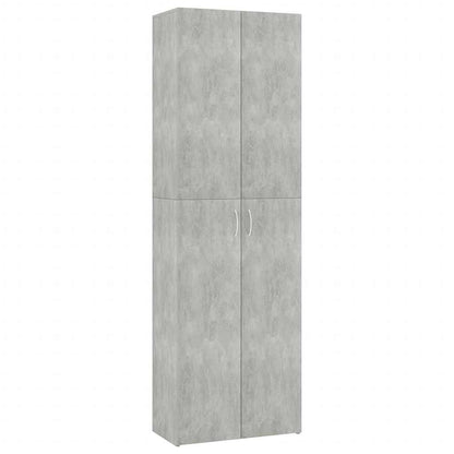 vidaXL Office Cabinet | Concrete grey | Engineered wood | Tall storage