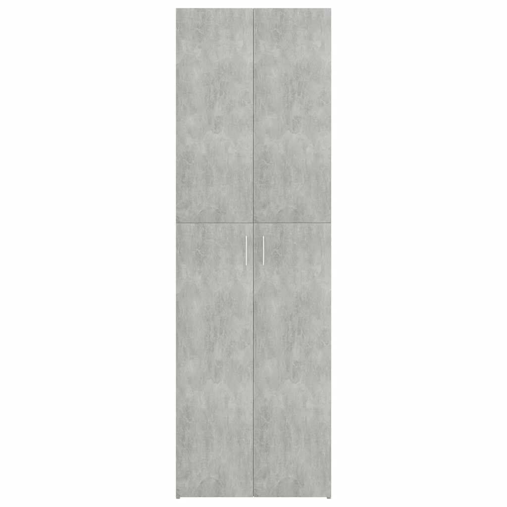 vidaXL Office Cabinet | Concrete grey | Engineered wood | Tall storage