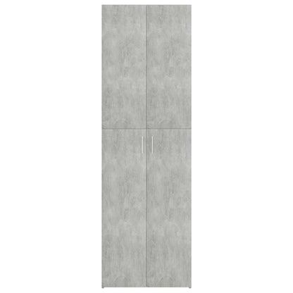 800301 vidaXL Office Cabinet Concrete Grey 60x32x190 cm Engineered Wood