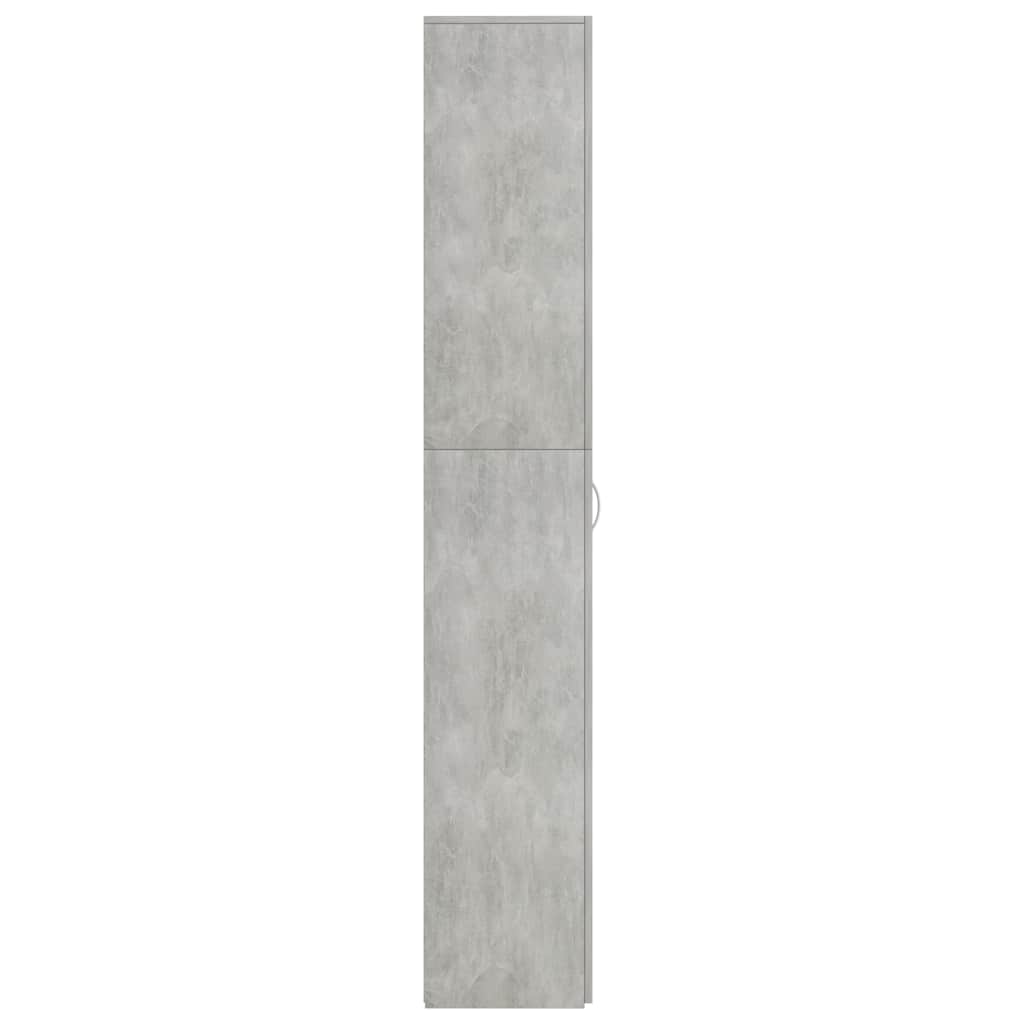 vidaXL Office Cabinet | Concrete grey | Engineered wood | Tall storage