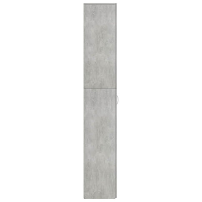 vidaXL Office Cabinet | Concrete grey | Engineered wood | Tall storage
