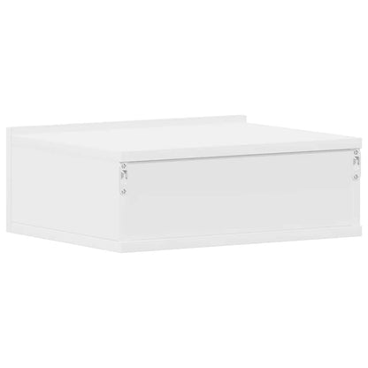 vidaXL Floating Nightstand | White | Engineered Wood | Compact