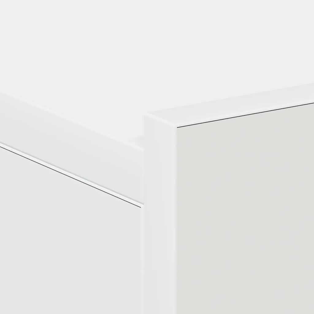 vidaXL Floating Nightstand | White | Engineered Wood | Compact