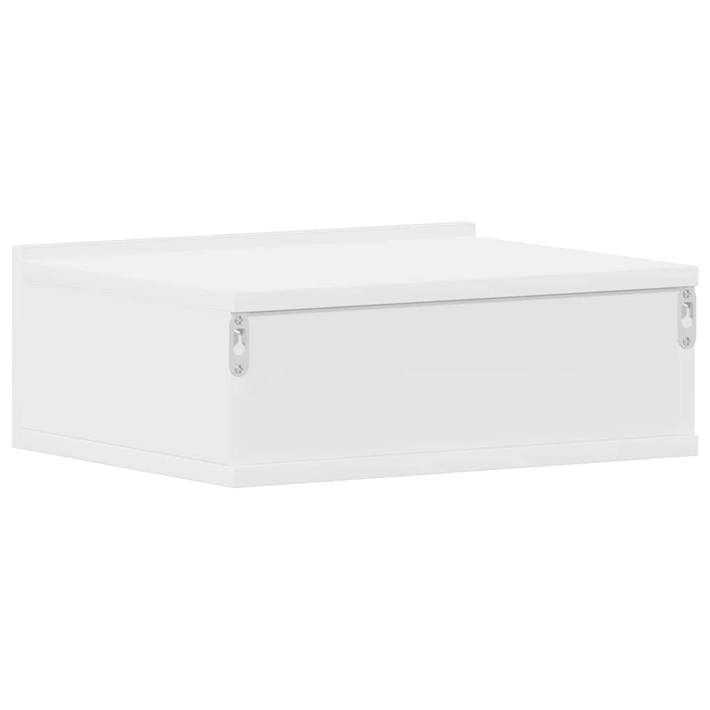 vidaXL Floating Nightstands 2 pcs White 40x30x15cm Engineered Wood