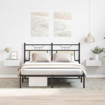vidaXL Floating Nightstands 2 pcs White 40x30x15cm Engineered Wood