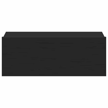 vidaXL Floating Nightstand Black 40x30x15 cm Engineered Wood