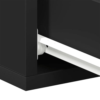 vidaXL Floating Nightstand Black 40x30x15 cm Engineered Wood