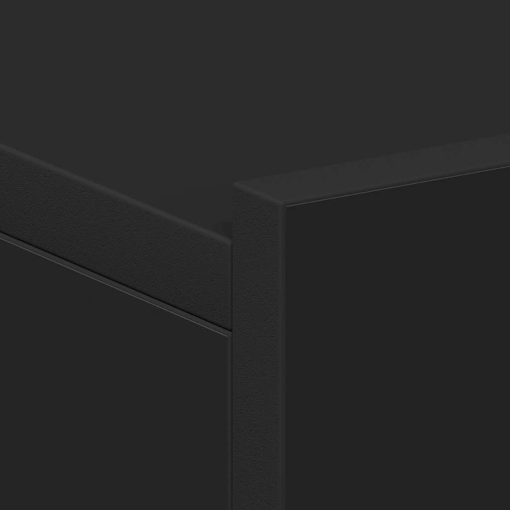 vidaXL Floating Nightstand | Set of 2 | Black | Engineered wood | Compact