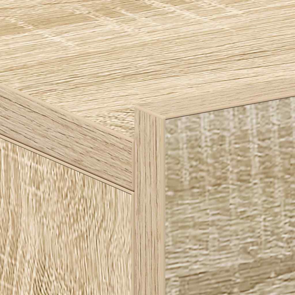 vidaXL Floating Nightstands 2 pcs Sonoma Oak 40x30x15 cm Engineered Wood