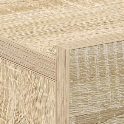 vidaXL Floating Nightstands 2 pcs Sonoma Oak 40x30x15 cm Engineered Wood