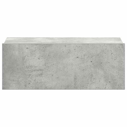 vidaXL Floating Nightstand Concrete Grey 40x30x15 cm Engineered Wood