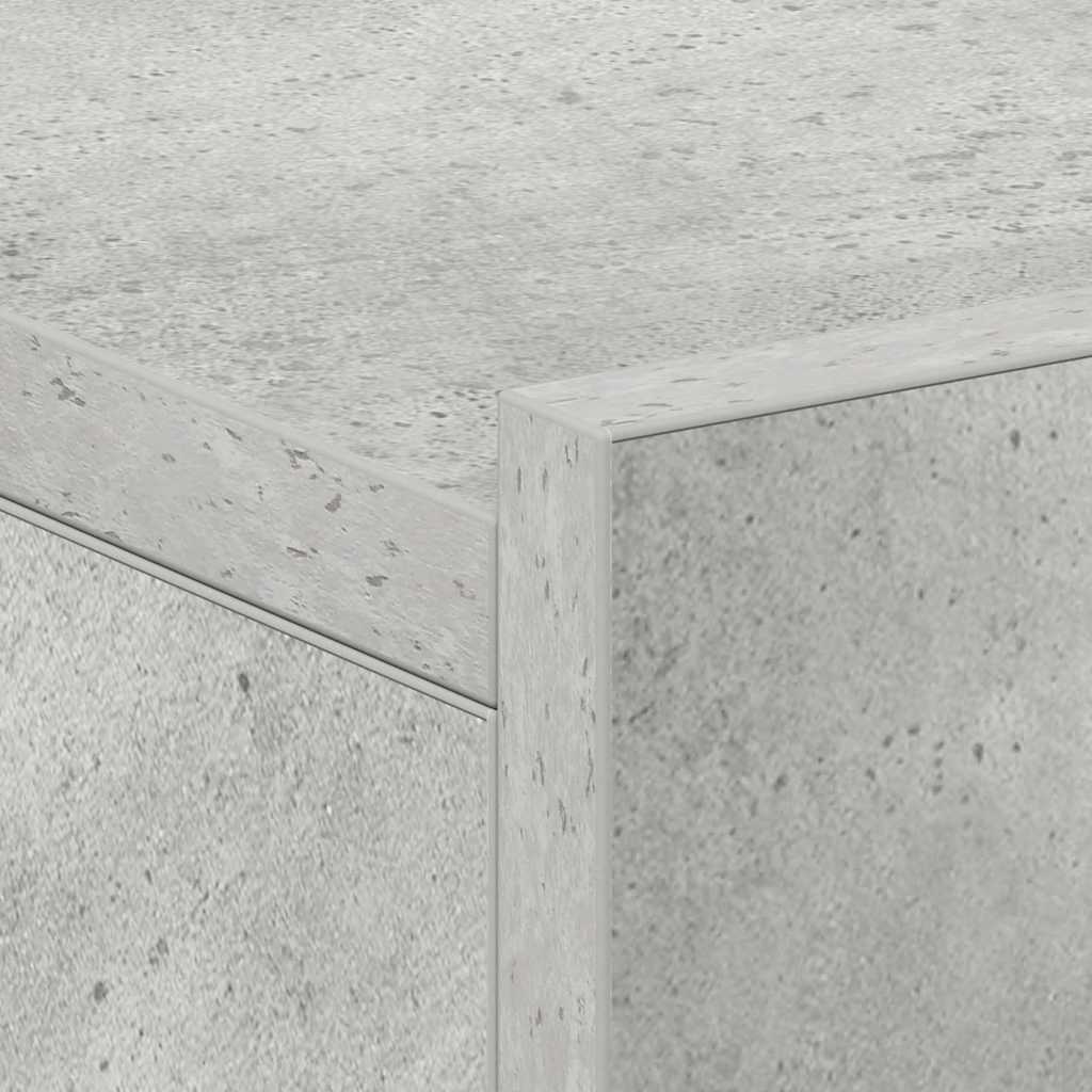 vidaXL Floating Nightstands 2 pcs Concrete Grey 40x30x15 cm Engineered Wood