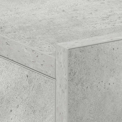 vidaXL Floating Nightstands 2 pcs Concrete Grey 40x30x15 cm Engineered Wood