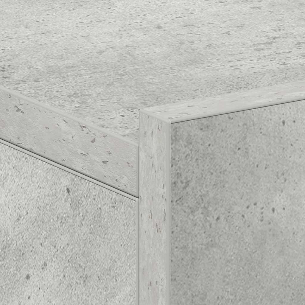 vidaXL Floating Nightstands 2 pcs Concrete Grey 40x30x15 cm