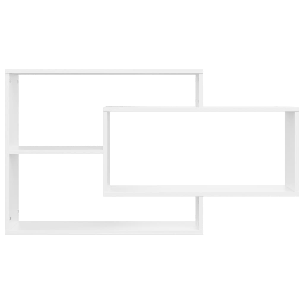 vidaXL Wall Shelf | White | Engineered Wood | Medium | Wall mounting