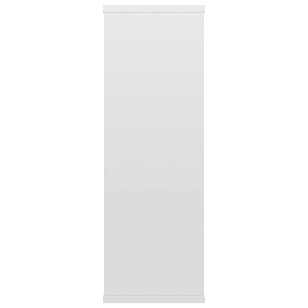 vidaXL Wall Shelf | Glossy white | Engineered wood | Medium | Wall-mounted