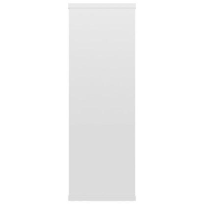 vidaXL Wall Shelf | Glossy white | Engineered wood | Medium | Wall-mounted