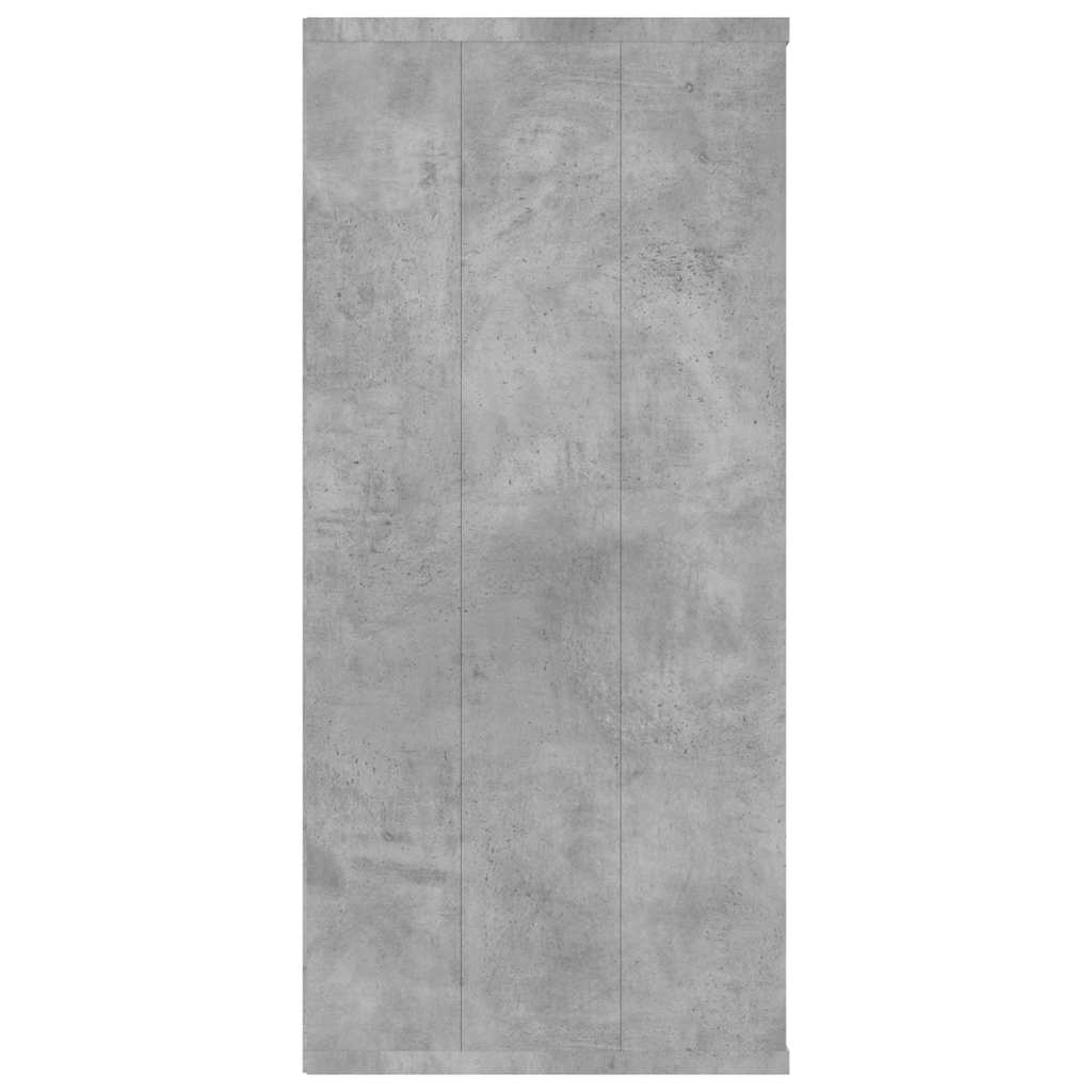 vidaXL Book Cabinet/Sideboard Concrete Grey 66x30x98cm Engineered Wood