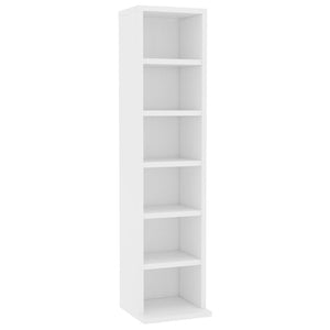 vidaXL CD Cabinet White 21x20x88 cm Engineered Wood