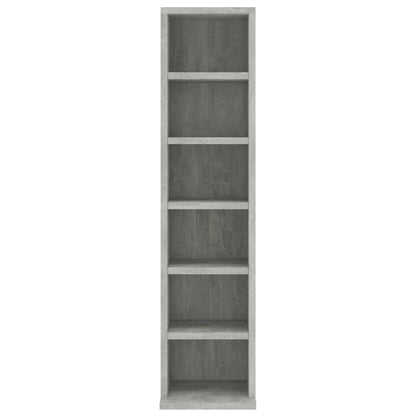 vidaXL CD Cabinet Concrete Grey 21x20x88 cm Engineered Wood