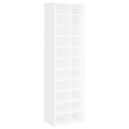 vidaXL Shoe Cabinet White 54x34x183 cm Engineered Wood