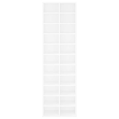 vidaXL Shoe Cabinet White 54x34x183 cm Engineered Wood