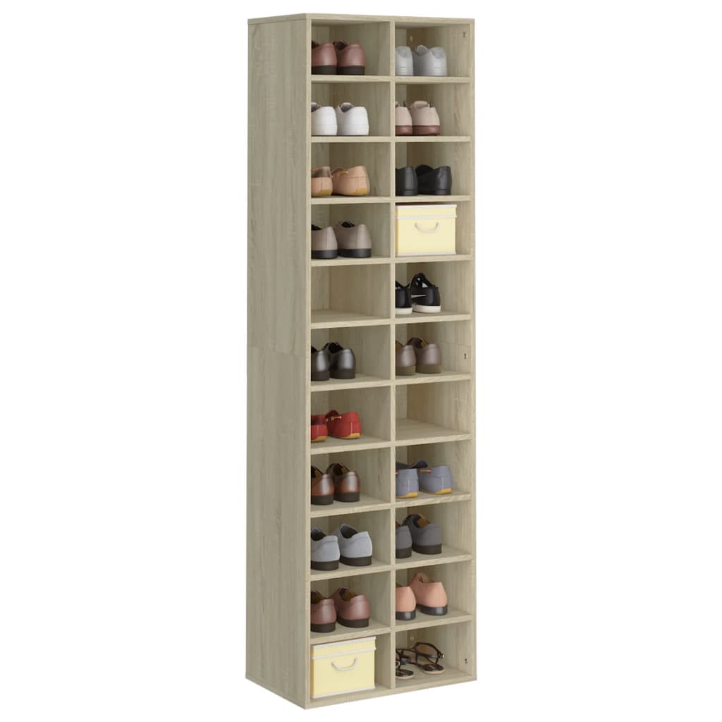 vidaXL Shoe Cabinet | Sonoma oak | Engineered wood | Large | Shoe Cabinet