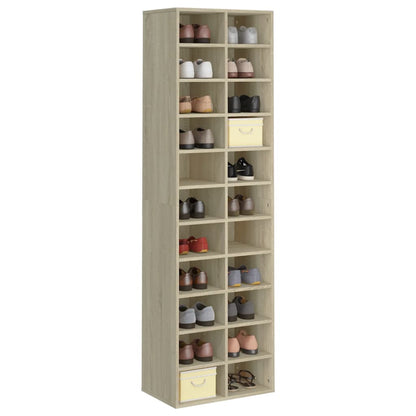 vidaXL Shoe Cabinet | Sonoma oak | Engineered wood | Large | Shoe Cabinet