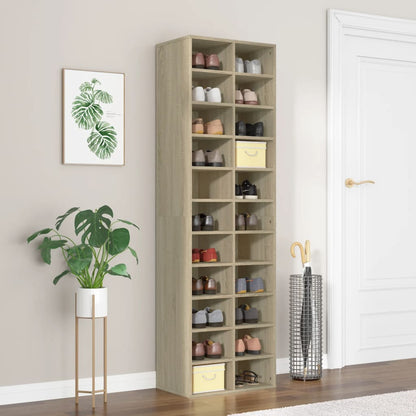 vidaXL Shoe Cabinet | Sonoma oak | Engineered wood | Large | Shoe Cabinet