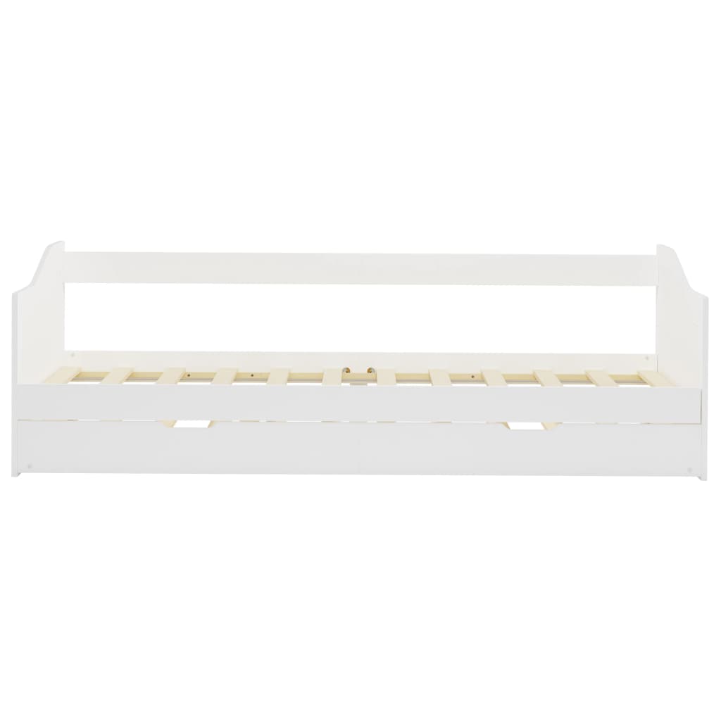 vidaXL Sofa Bed Frame | White | Pine wood, Plywood | Single/Double