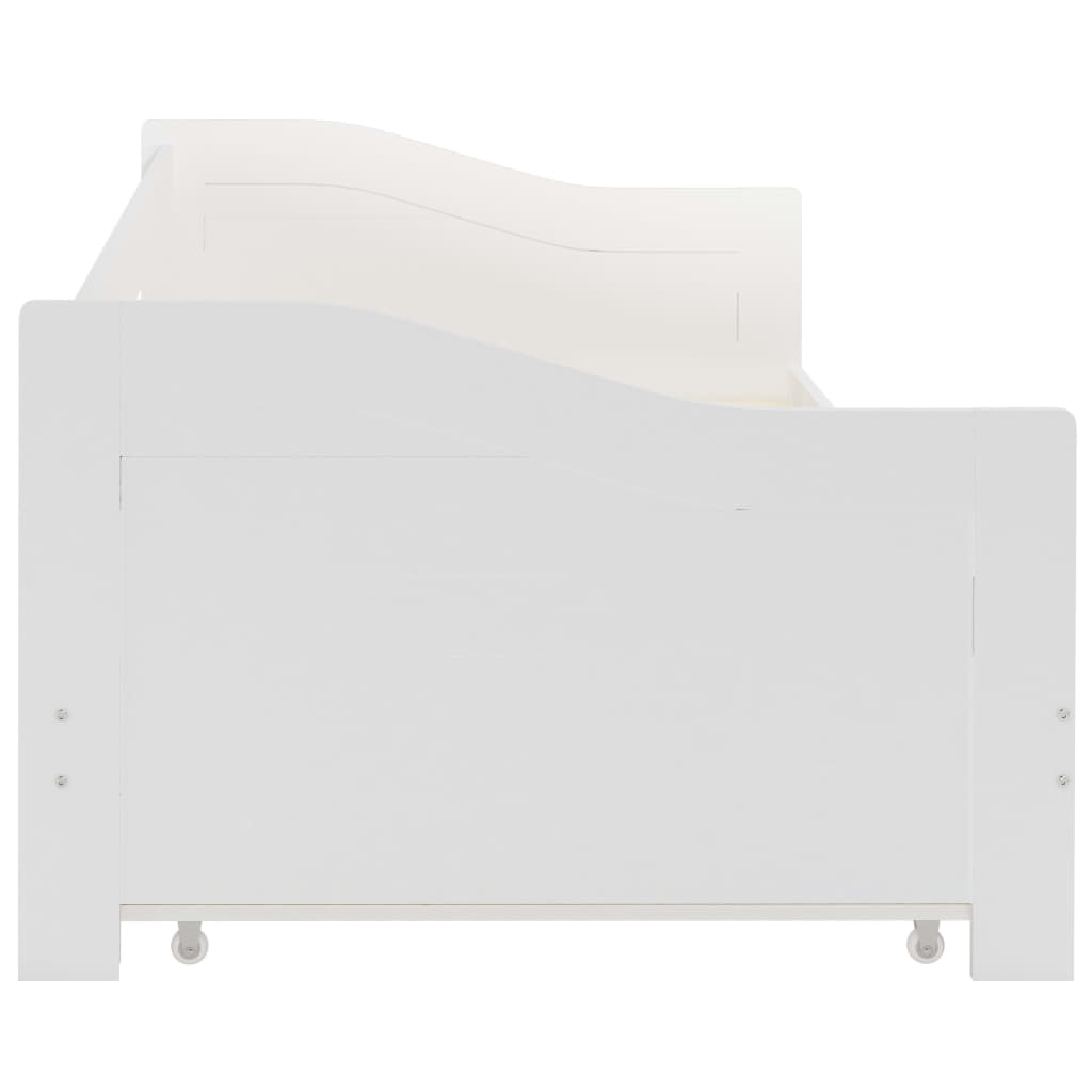 vidaXL Sofa Bed Frame | White | Pine wood, Plywood | Single/Double